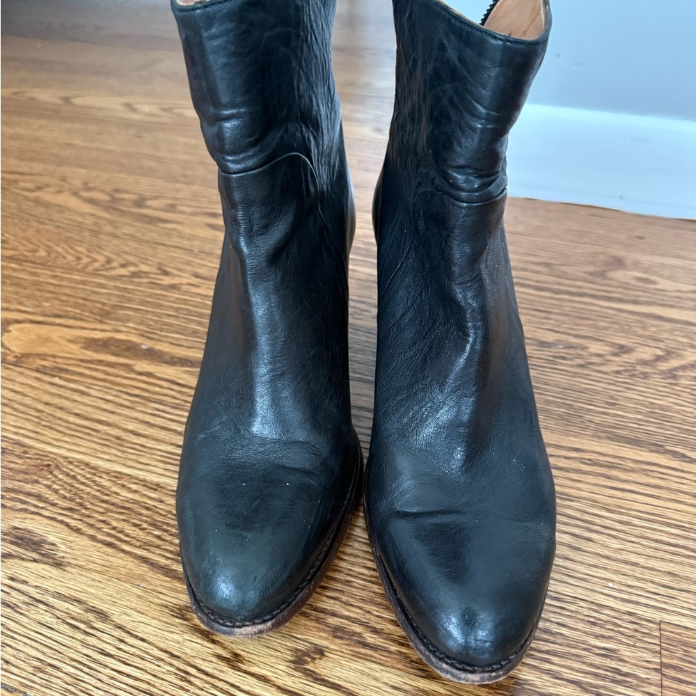 Black Leather Women's Boots